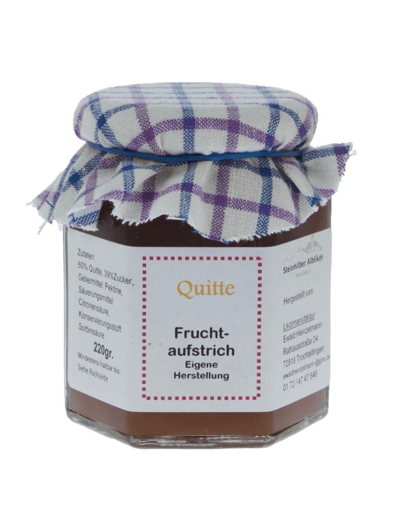 Quitten Fruchtaufstrich 220 Gramm Quitten Fruchtaufstrich 220 Gramm