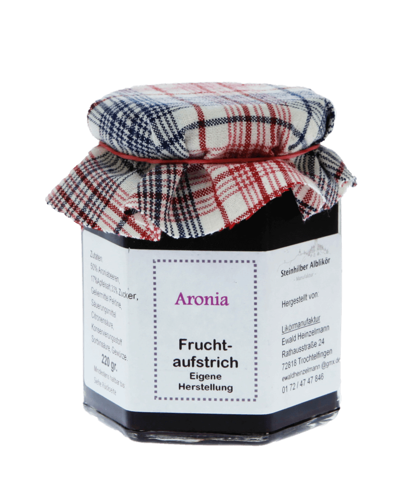 Aronia Fruchtaufstrich 220 Gramm Aronia Fruchtaufstrich 220 Gramm