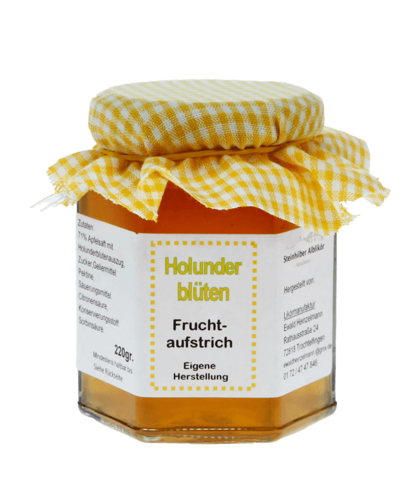 Holunderblüten Fruchtaufstrich 220 Gramm Holunderblüten Fruchtaufstrich 220 Gramm