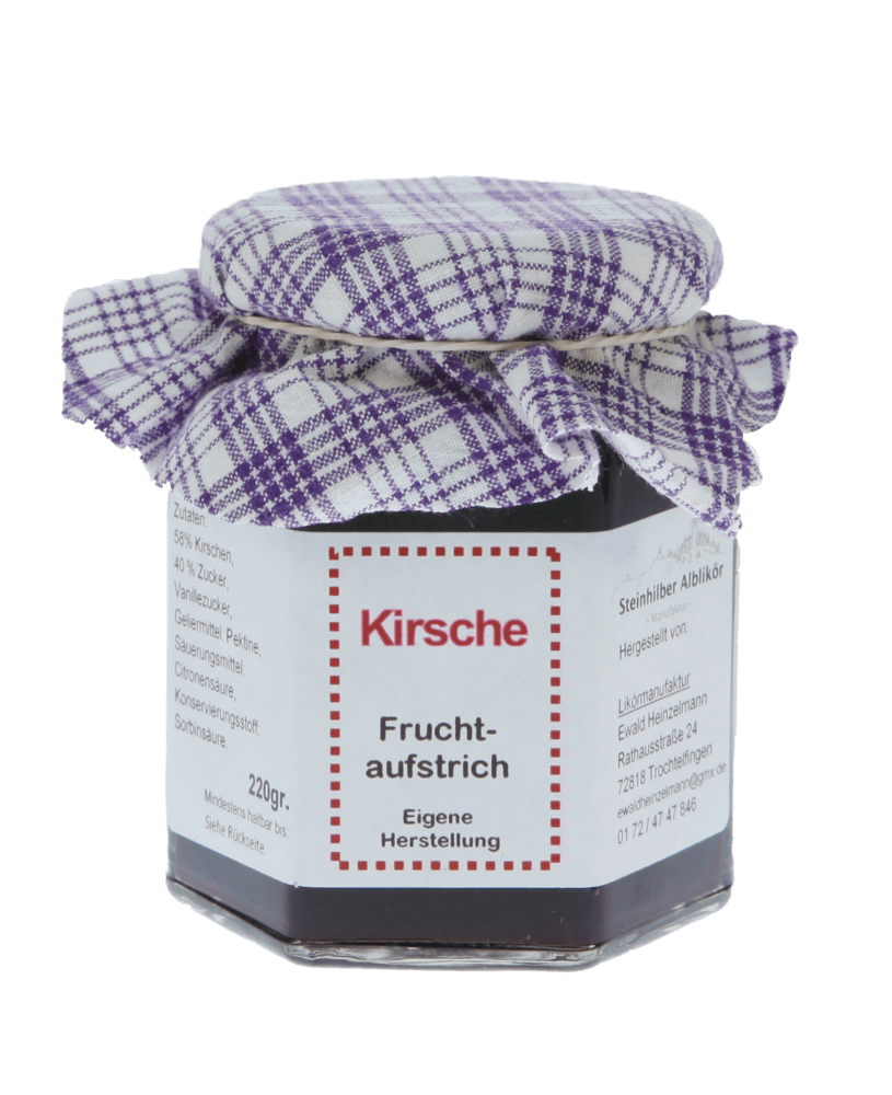 Kirschen Fruchtaufstrich 220 Gramm Kirschen Fruchtaufstrich 220 Gramm